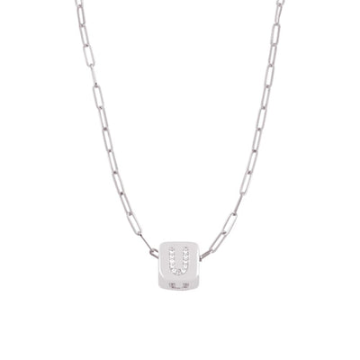 Custom Bling Block Necklace - Capsul