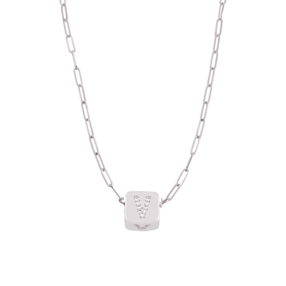 Custom Bling Block Necklace - Capsul