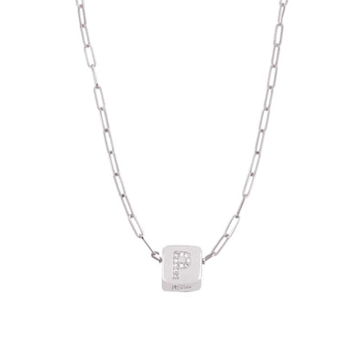 Custom Bling Block Necklace - Capsul