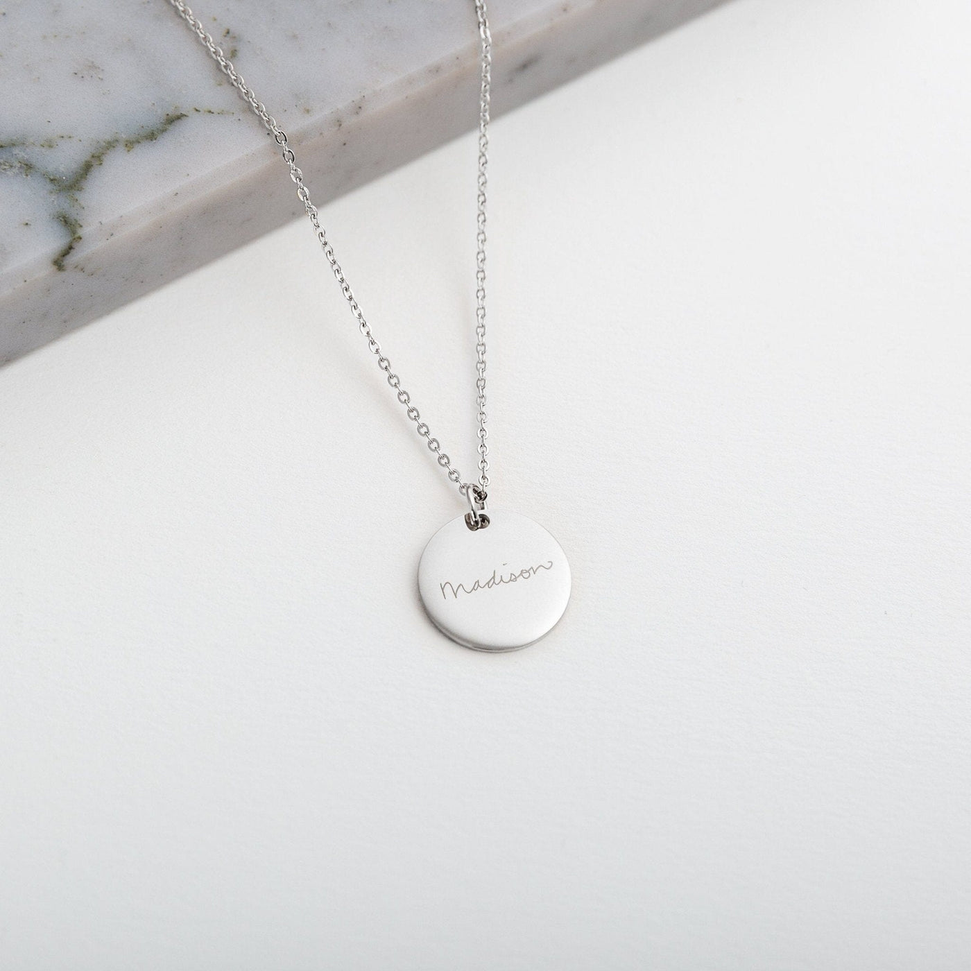 Custom Circle Pendant Necklace - Capsul