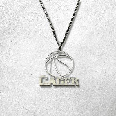 Custom Cutout Basketball Star Necklace - Capsul