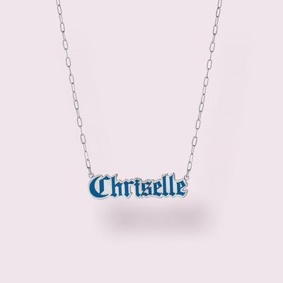 Custom "Euphoria" Enamel Gothic Necklace - Capsul