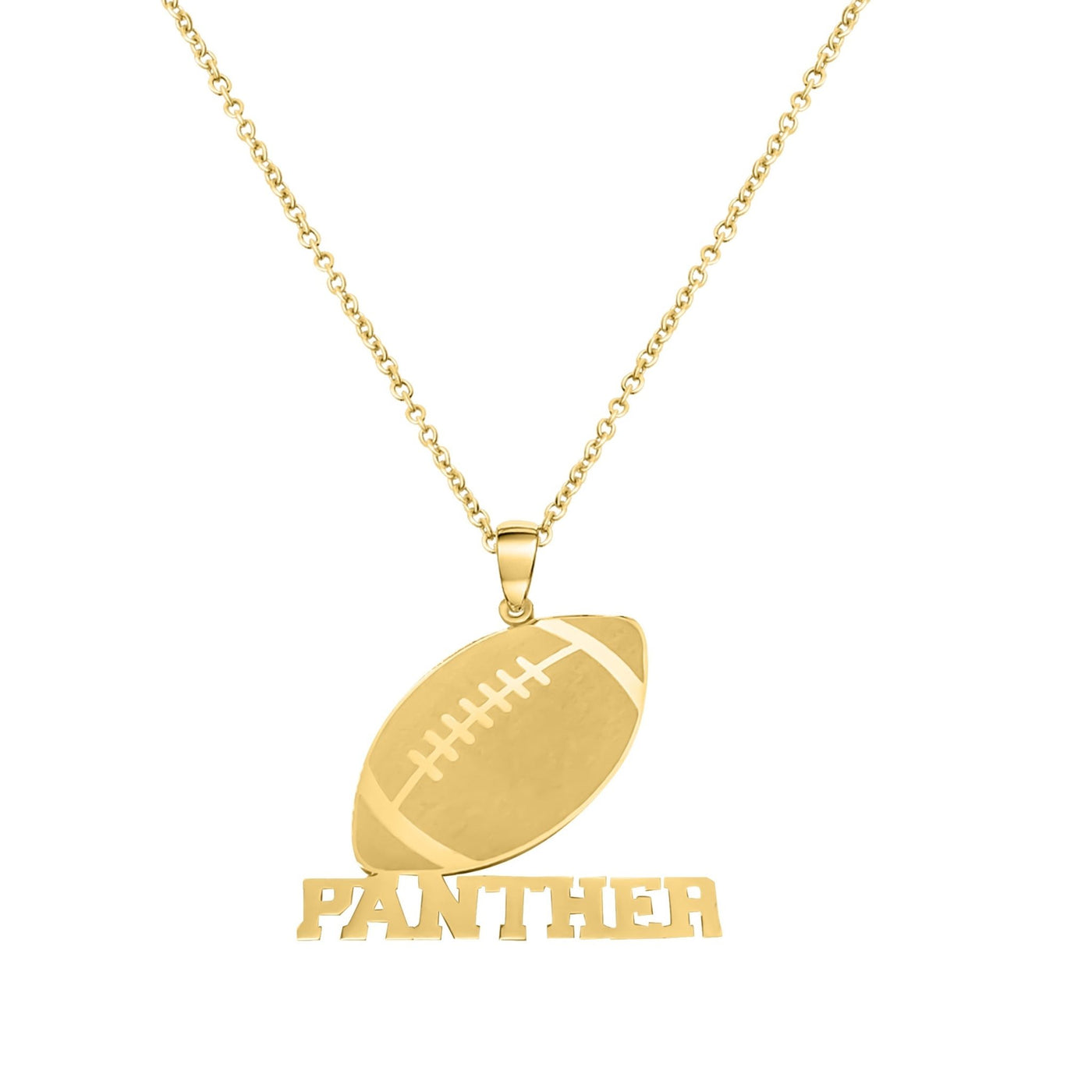 CC Sport Gold Football Charm Necklace by Chelsea Charles | Chelsea Charles  Jewelry