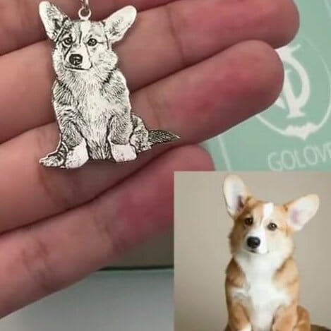 Custom Lasercut Portrait Necklace - Capsul
