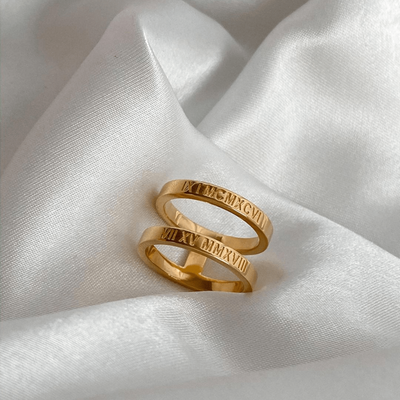 Custom Thin Double Ring from Capsul Jewelry