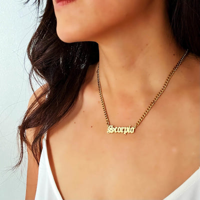Personalized Cuban Chain Name Necklace - "The Miranda" - Capsul