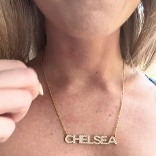 Personalized Pave Name Necklace - "The Samantha" - Capsul