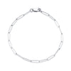 Sterling Silver Small Paperclip Chain Bracelet