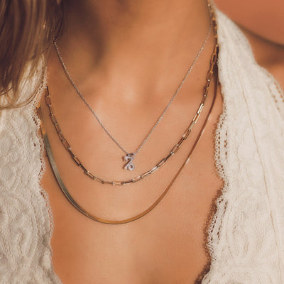 Small Paperclip Chain Necklace - Capsul