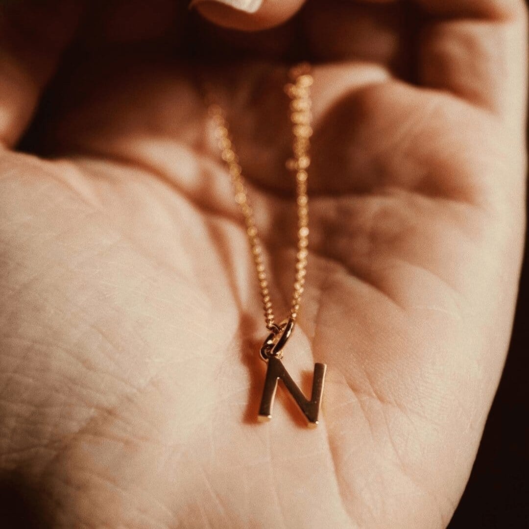 Sterling Silver Alphabet Initials Charms Necklace - Capsul