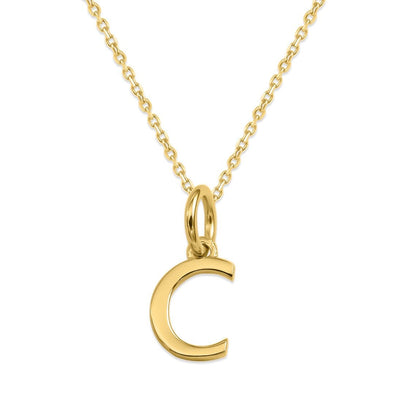 Sterling Silver Alphabet Initials Charms Necklace - Capsul
