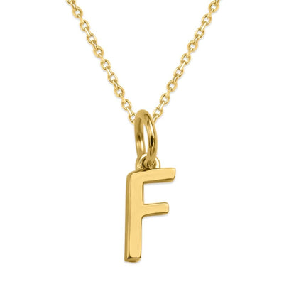 Sterling Silver Alphabet Initials Charms Necklace - Capsul