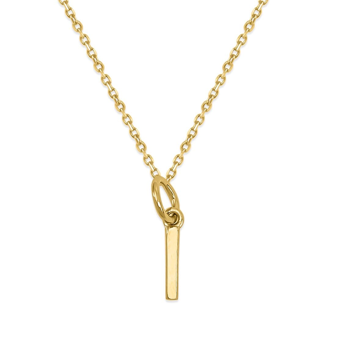Sterling Silver Alphabet Initials Charms Necklace - Capsul