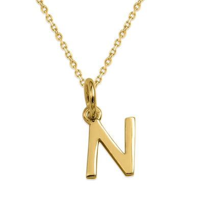 Sterling Silver Alphabet Initials Charms Necklace - Capsul