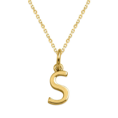 Sterling Silver Alphabet Initials Charms Necklace - Capsul
