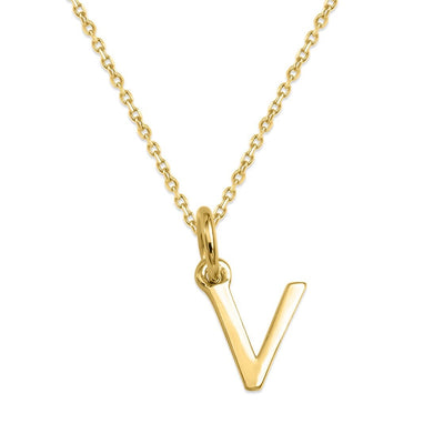 Sterling Silver Alphabet Initials Charms Necklace - Capsul