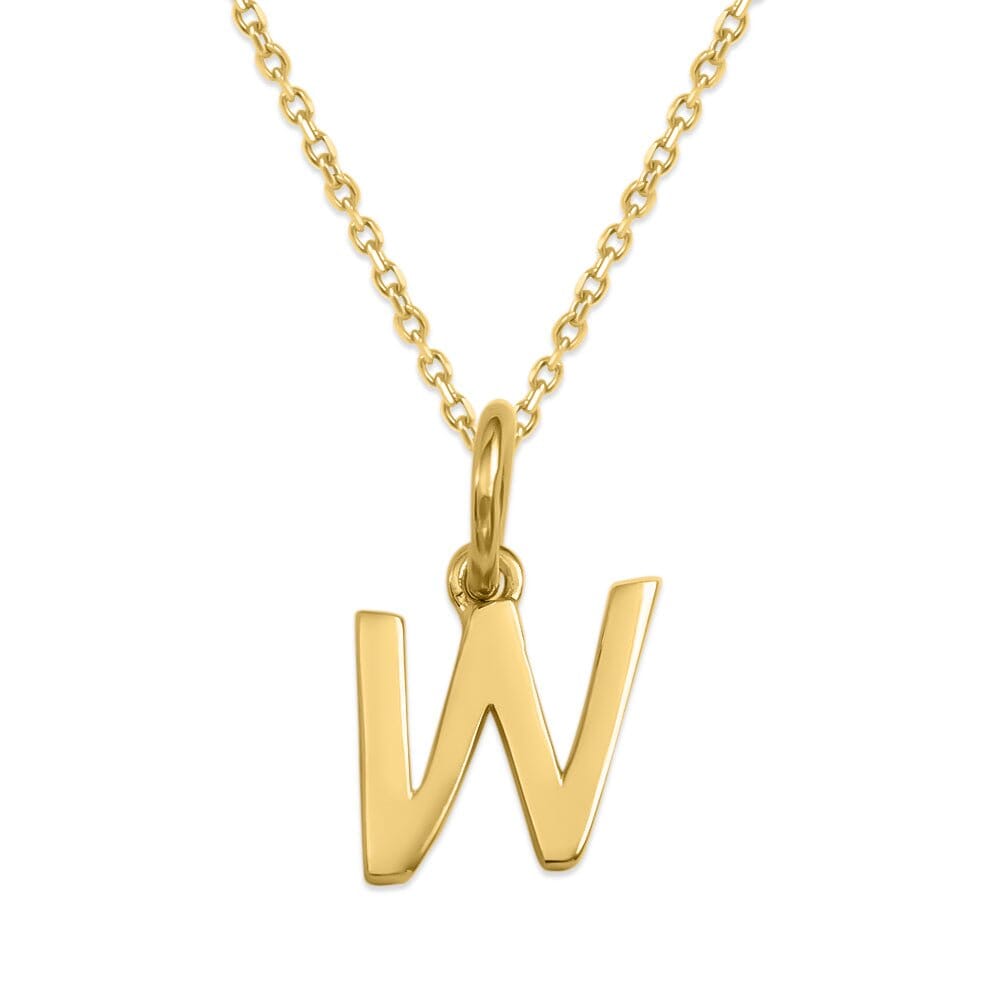 Sterling Silver Alphabet Initials Charms Necklace - Capsul