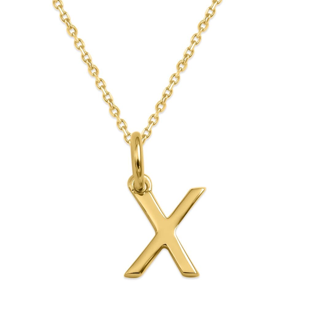 Sterling Silver Alphabet Initials Charms Necklace - Capsul