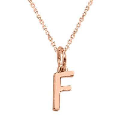 Sterling Silver Alphabet Initials Charms Necklace - Capsul