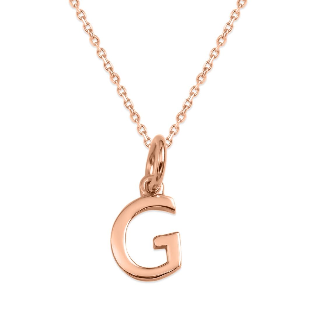 Sterling Silver Alphabet Initials Charms Necklace - Capsul