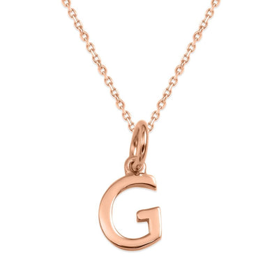 Sterling Silver Alphabet Initials Charms Necklace - Capsul