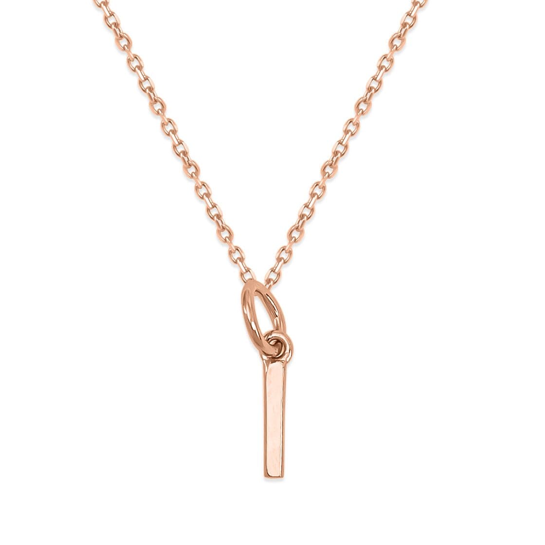 Sterling Silver Alphabet Initials Charms Necklace - Capsul