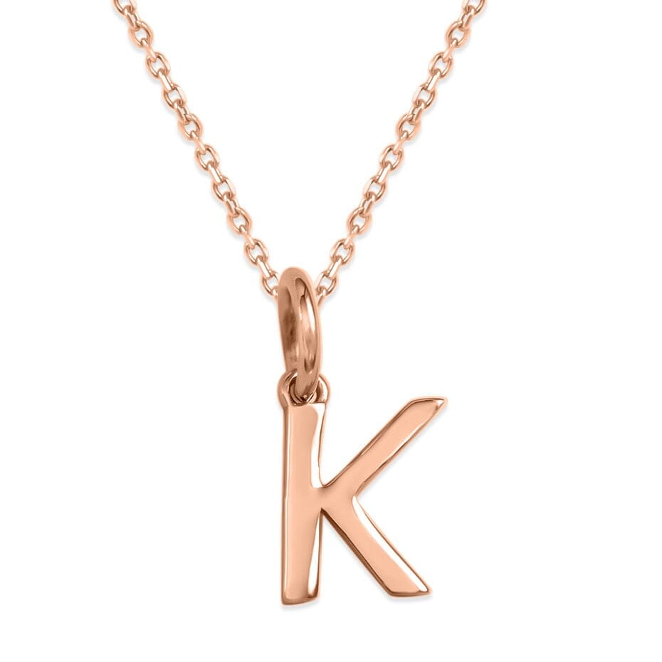 Sterling Silver Alphabet Initials Charms Necklace - Capsul