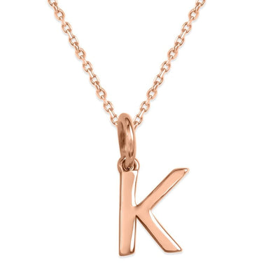 Sterling Silver Alphabet Initials Charms Necklace - Capsul