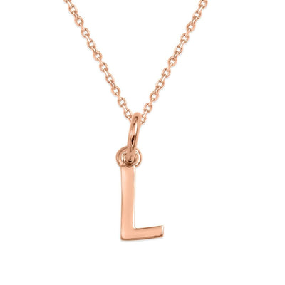 Sterling Silver Alphabet Initials Charms Necklace - Capsul