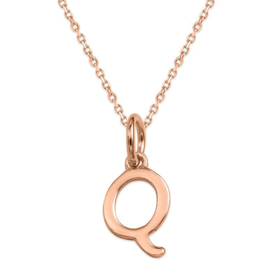 Sterling Silver Alphabet Initials Charms Necklace - Capsul