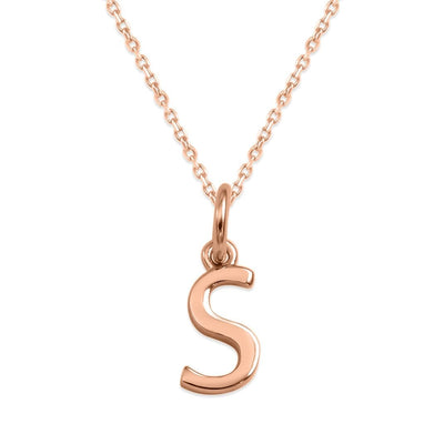 Sterling Silver Alphabet Initials Charms Necklace - Capsul