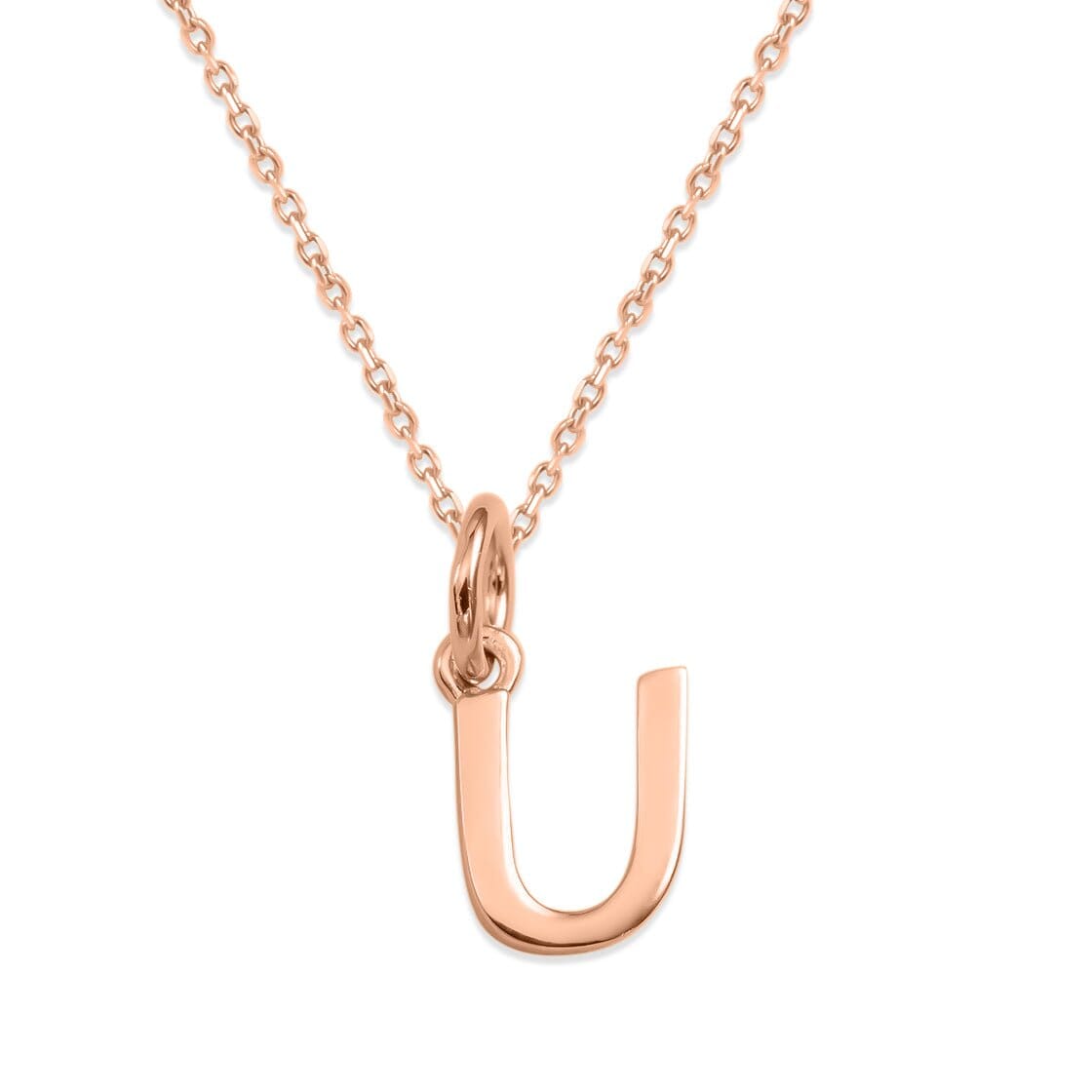 Sterling Silver Alphabet Initials Charms Necklace - Capsul