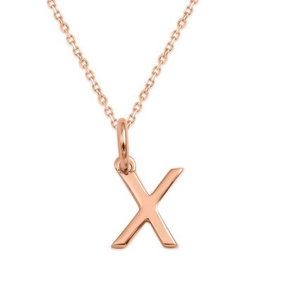 Sterling Silver Alphabet Initials Charms Necklace - Capsul