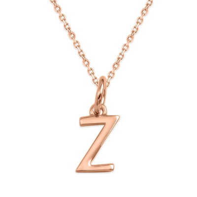 Sterling Silver Alphabet Initials Charms Necklace - Capsul