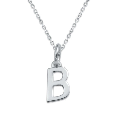 Sterling Silver Alphabet Initials Charms Necklace - Capsul