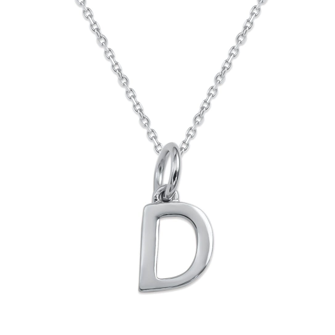 Sterling Silver Alphabet Initials Charms Necklace - Capsul