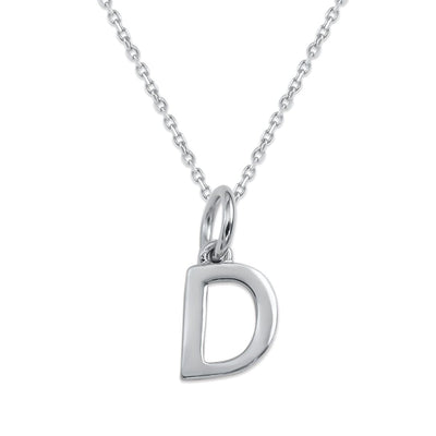 Sterling Silver Alphabet Initials Charms Necklace - Capsul