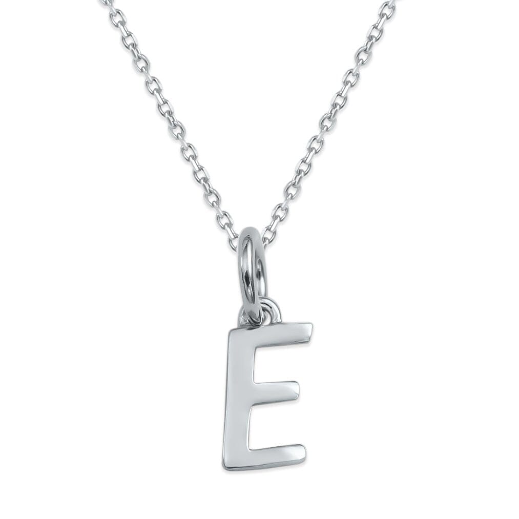 Sterling Silver Alphabet Initials Charms Necklace - Capsul
