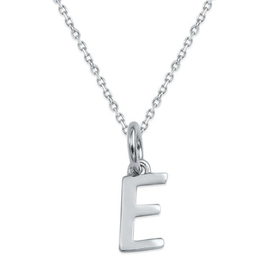 Sterling Silver Alphabet Initials Charms Necklace - Capsul
