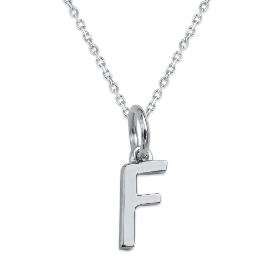 Sterling Silver Alphabet Initials Charms Necklace - Capsul