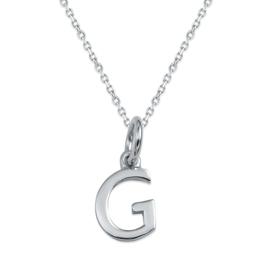 Sterling Silver Alphabet Initials Charms Necklace - Capsul