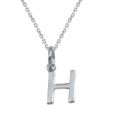 Sterling Silver Alphabet Initials Charms Necklace - Capsul