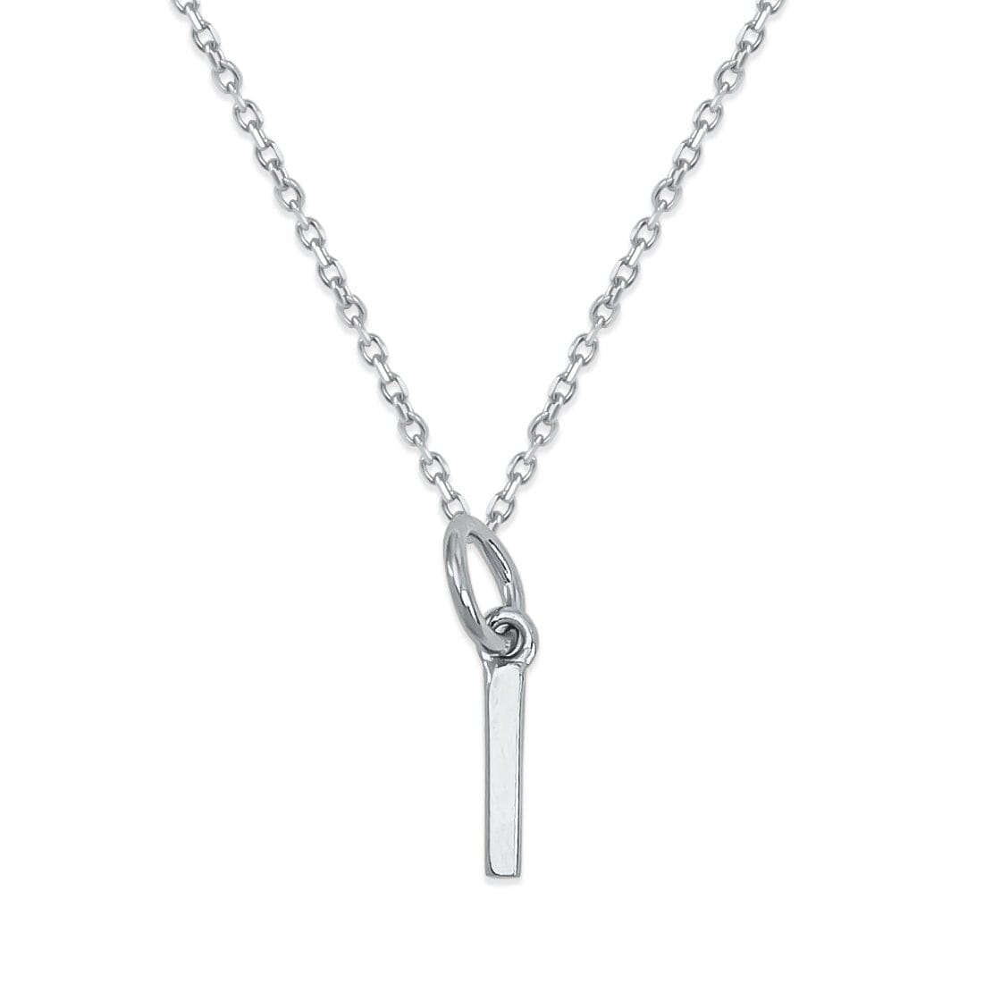 Sterling Silver Alphabet Initials Charms Necklace - Capsul