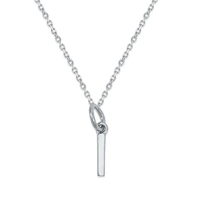Sterling Silver Alphabet Initials Charms Necklace - Capsul