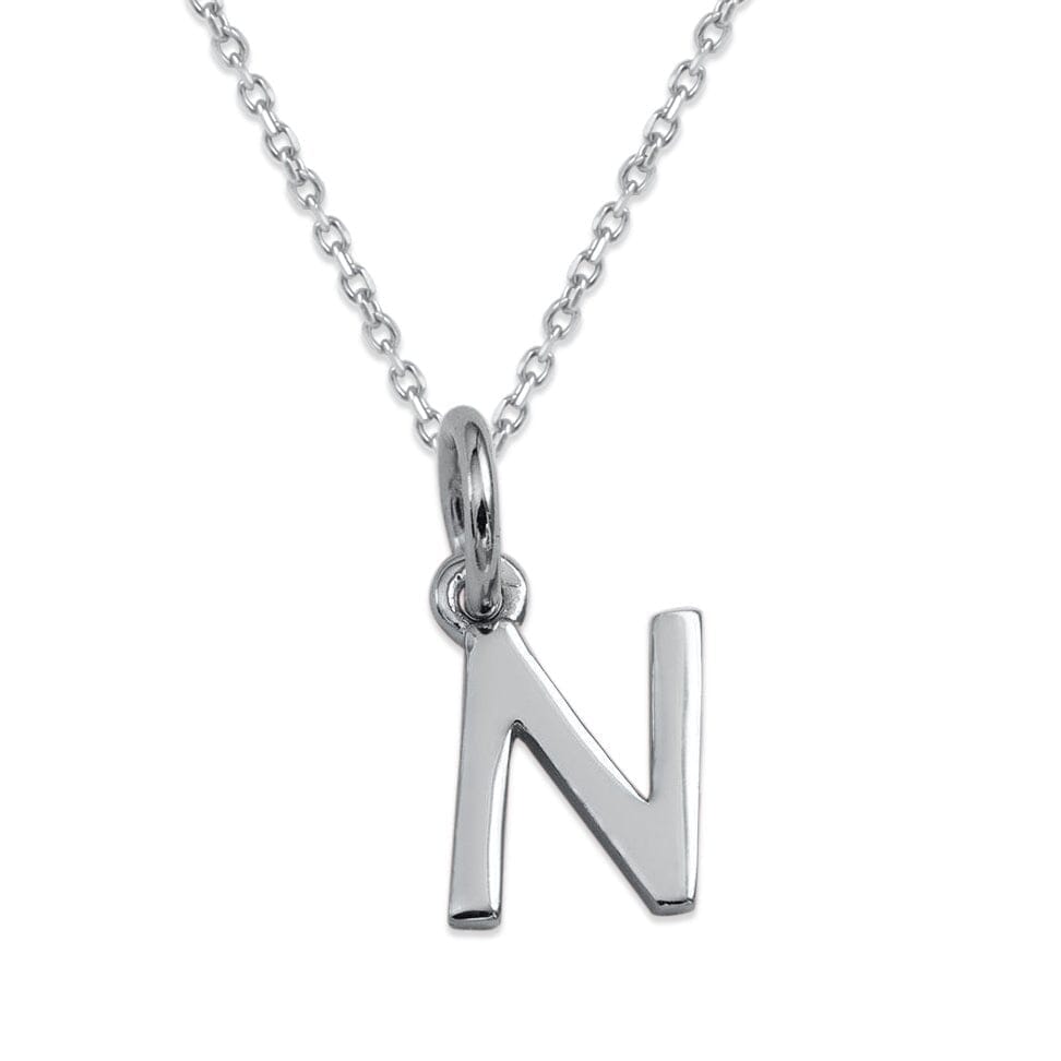 Sterling Silver Alphabet Initials Charms Necklace - Capsul
