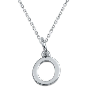 Sterling Silver Alphabet Initials Charms Necklace - Capsul