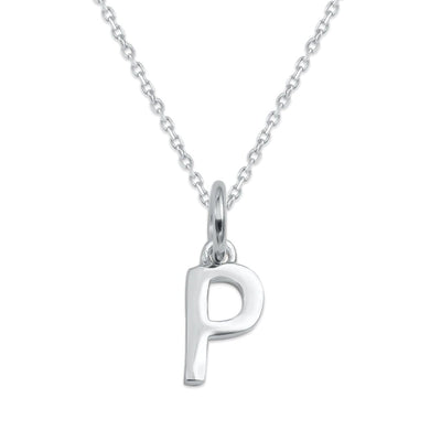 Sterling Silver Alphabet Initials Charms Necklace - Capsul