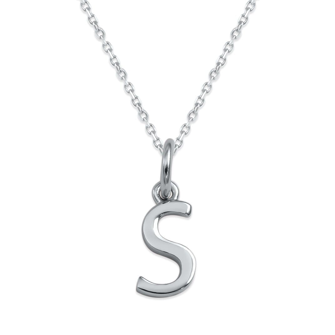 Sterling Silver Alphabet Initials Charms Necklace - Capsul