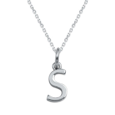 Sterling Silver Alphabet Initials Charms Necklace - Capsul