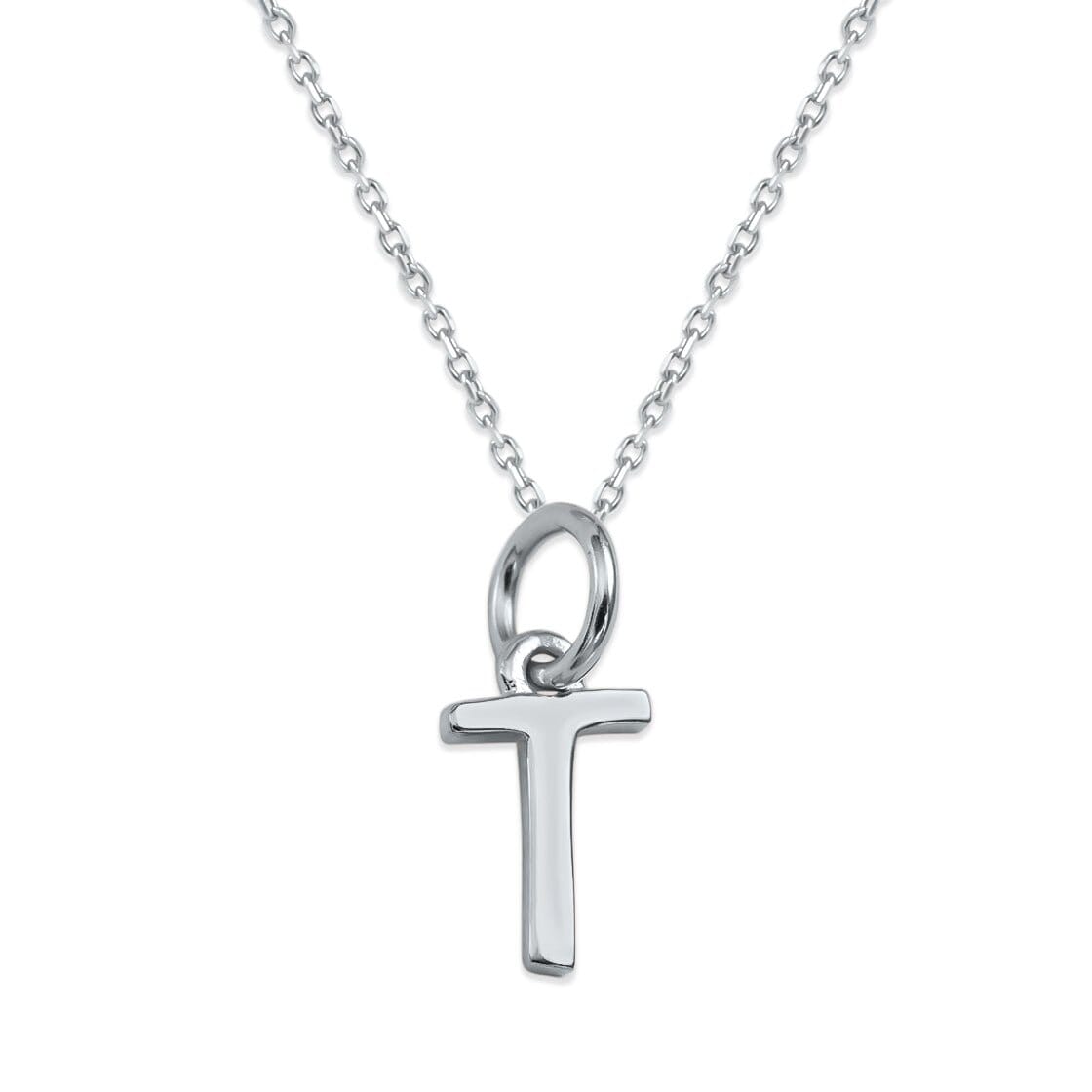 Sterling Silver Alphabet Initials Charms Necklace - Capsul